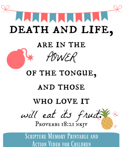 Power of the Tongue Printable – Where Deep Calls to Deep