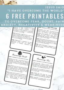 Practical Tips to Overcoming Exhaustion, Fear &amp; Anxiety – Printables ...
